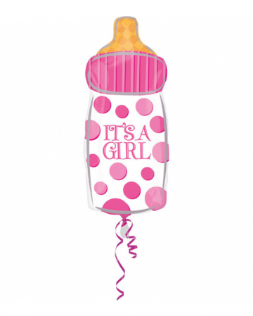 Babyfläschchen Folienballon "It´s a Girl" 