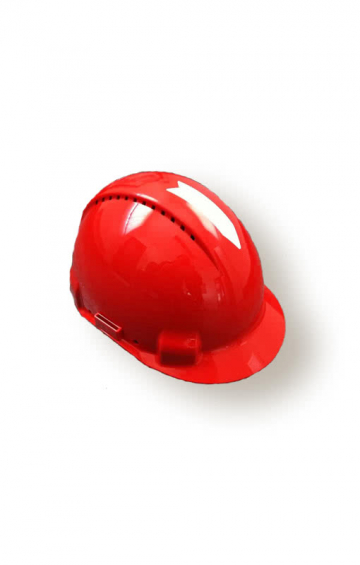 Original red construction helmet 