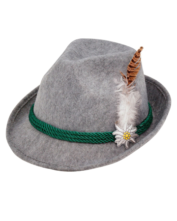 Bayerischer Hut mit Feder für Oktoberfest-Mottoparty | Horror-Shop.com