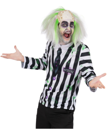 Rubie's Offizielles Beetlejuice Kostüm Für Herren Mit Perücke - Halloween Film Kostüm