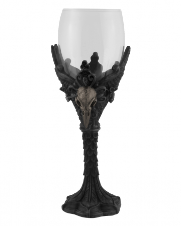 Black Raven Raven Glass | Gothic tableware | Horror-Shop.com