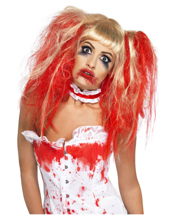 Bloody pigtail wig 