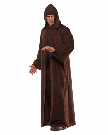 Brown-black Mottled Costume Coat With Hood | LARP cloak | Horror-Shop.com