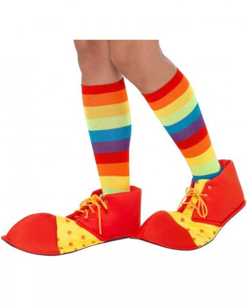 Clown Schuhe rot-gelb 