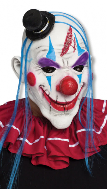 Clown mask with forehead wound 