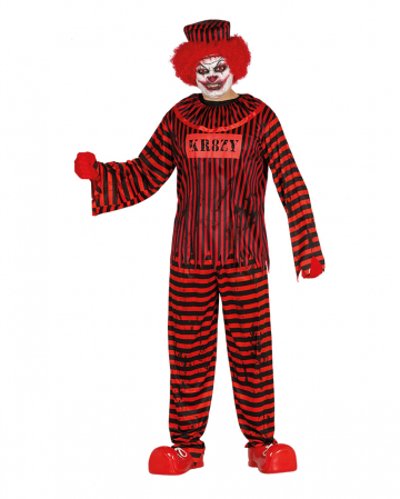 Crazy Killer Clown Men Costume for Halloween 🤡 | horror-shop.com