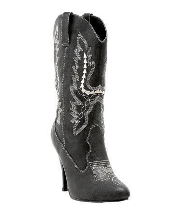 Ladies Cowboy Boots Black 40