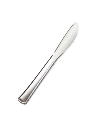 Silber Kunststoff Messer 12 St. 