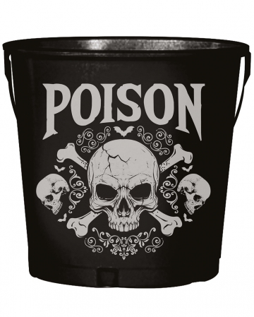 Gothic Skull "Poison" Metal Container 