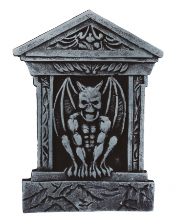 Grabstein mit Gargoyle & Säulen 52cm 