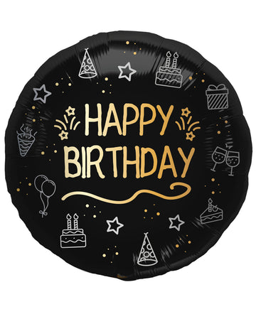 Folat Folienballon „Happy Birthday“ – 45 Cm, Rosa, Für Geburtstagsparty & Feiern