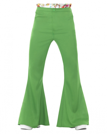 Men's Flared Trousers Green as a costume accessory | Horror-Shop.com