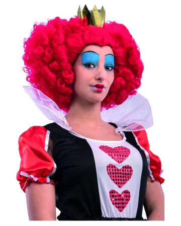 Heart queen wig with crown 