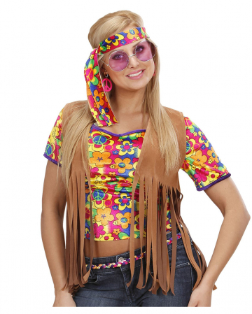 Hippie Vest With Fringes & Headband 