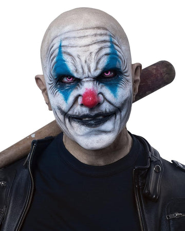 Guirca 2398 Clown Horror Maske Mit Latexmütze – Gruselige Killer-Clown Verkleidung Für Halloween, Karneval & Co., Praktisch Und Einfach Anzulegen
