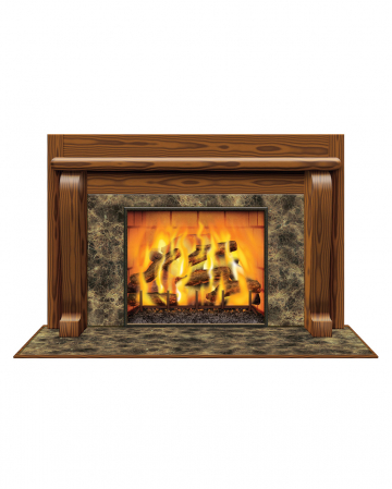 Fireplace Decoration Foil 160x97cm 
