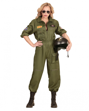 Kampfjet Pilotin Damen Kostüm 