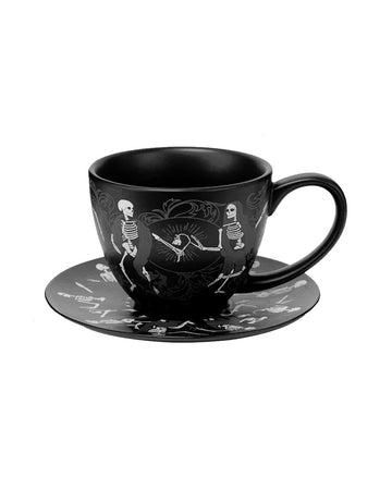 KILLSTAR Danse Macabre Tea Cup & Saucer ★ | Horror-Shop.com