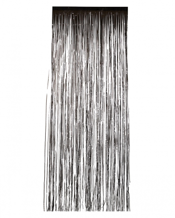 Lametta Vorhang schwarz 