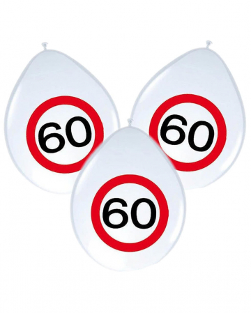 Balloons traffic sign 60 