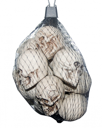 Mini Totenköpfe 12 Stück Halloween Deko | Horror-Shop.com