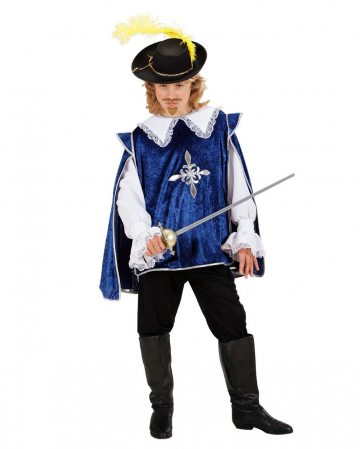 Musketeer Costume Blue M For Halloween Horror Shop Com