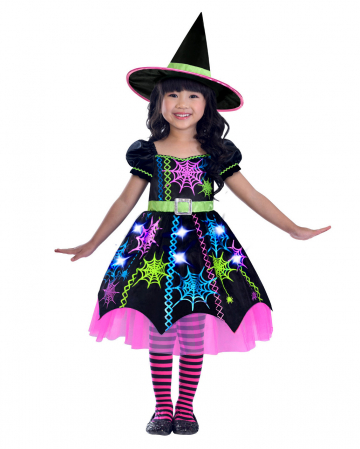 Neon Spider Witch Toddler Costume buy | Horror-Shop.com