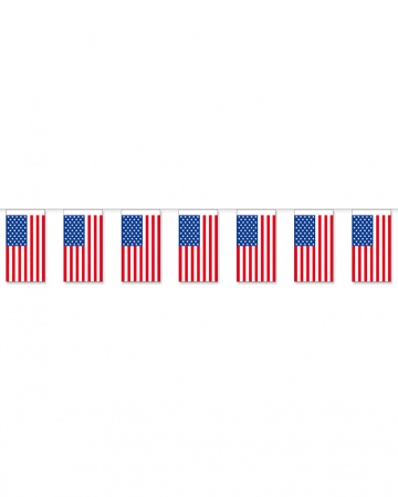 Paper flags chain USA 