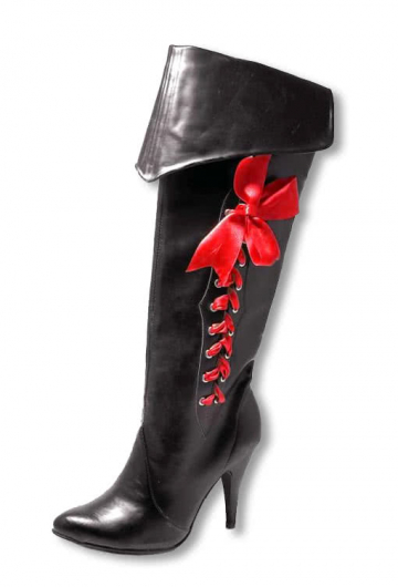 Pirate boots with red bow 38