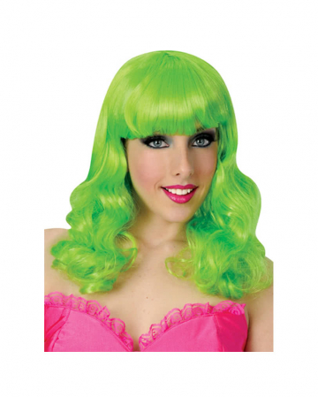 Popstar wig neon green 