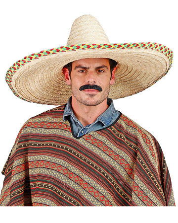 Guirca Riesiger Stroh-Sombrero Für Erwachsene – Ca. 51 Cm, Gelb, Perfekt Für Partys & Karneval