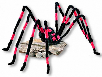 Riesenspinne mit Knopfaugen Halloween Deko | Horror-Shop.com