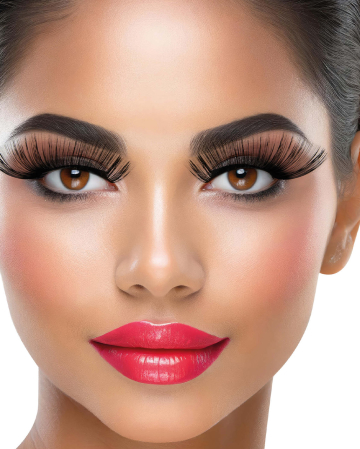 Riesige Schwarze Wimpern Make-Up Zubehr | Horror-Shop.com
