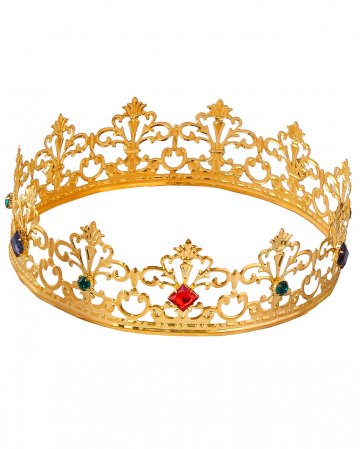 Royale Royal Crown With Coloured Gemstones 