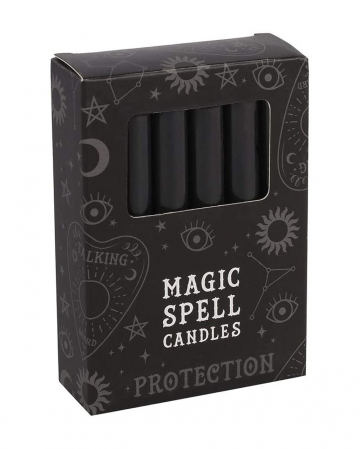 Black "Protection" Magic Candles 12 Pcs. 
