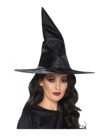 Black Satin Witch Hat 