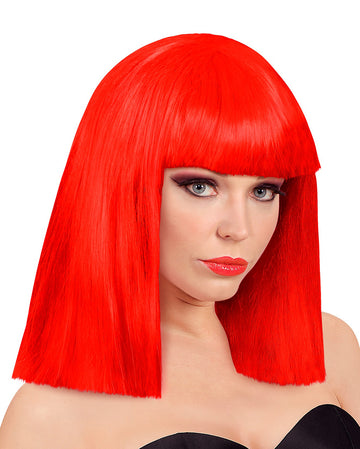 WIG ME UP Karnevalsperücke – Hausfrau-Lockenwickler-Look, Kupfer-rot, Trashy Style Für Halloween & Fasching
