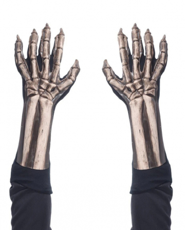 Deluxe Skeleton Gloves | Halloween costume accessories | Horror-Shop.com