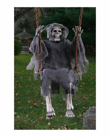 2 Halloween Geister-Deko Outdoor - Lila & Grüne Skelette Mit Roten LED-Augen