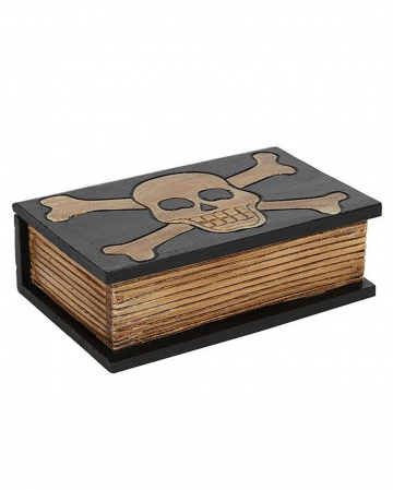 Skull & Cross Bone Wooden Box 