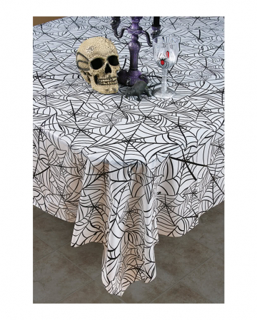 Cobwebs Halloween tablecloth 