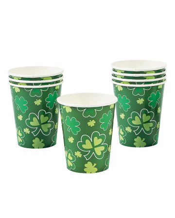 St. Patrick's Day Paper Cups 8 Pcs. 