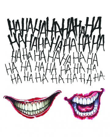 Suicide Squad Joker Tattoo Set 3-pc. 