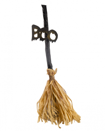 Hexenbesen Halloween Dekoration - 110 Cm Mit Licht & Bewegungssensor