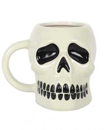 Skull Ceramic Mug With Handle 