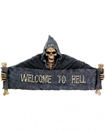 Großes Türschild Welcome to Hell 