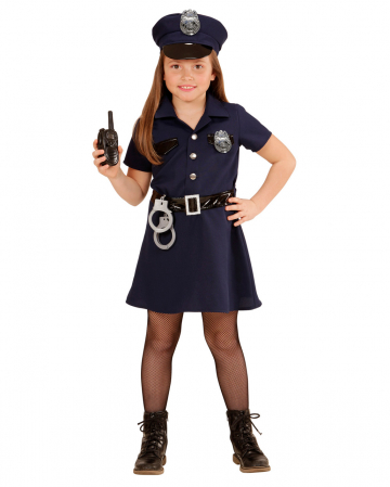 US Policewoman Kids Costume for girls | Horror-Shop.com