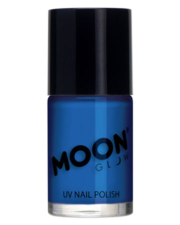 Horror-Shop Moon Glow UV Nagellack Top Coat - Transparent, Leuchtet Unter Schwarzlicht, 14 Ml