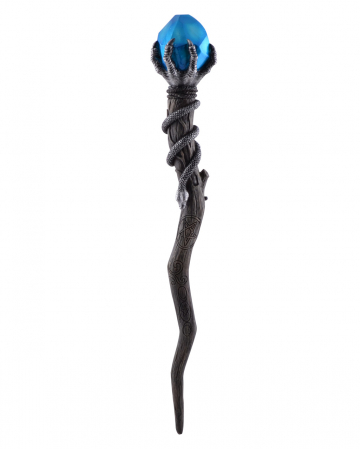 Zauberstab Serpenta mit Blauem Stein 