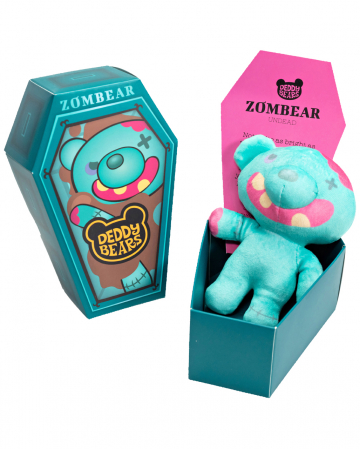Little Zombear Deddy Bear In Coffin 14cm for collectors